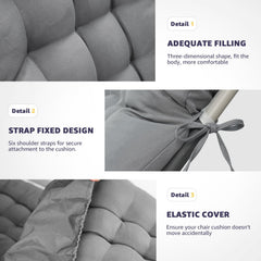 Moutosne cushion on outdoor chaise showing comfort and weather resistance