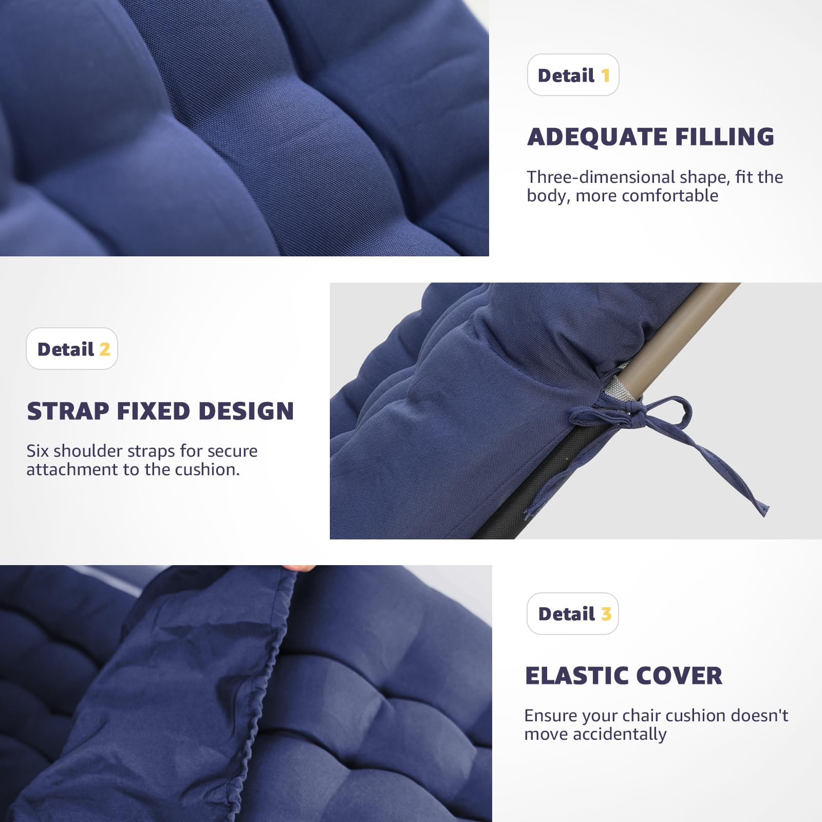 Moutosne detailed view of straps and head flap ensuring secure non-slip attachment