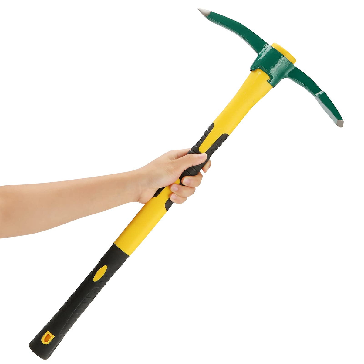 MOUYAT pick mattock front view showing head and handle for durable digging
