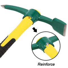 MOUYAT fiberglass handle grip detail showing shock reduction and control