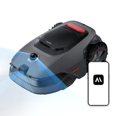 MOVA LiDAX Ultra 1000 front view showing compact body and LED lights for clear visibility