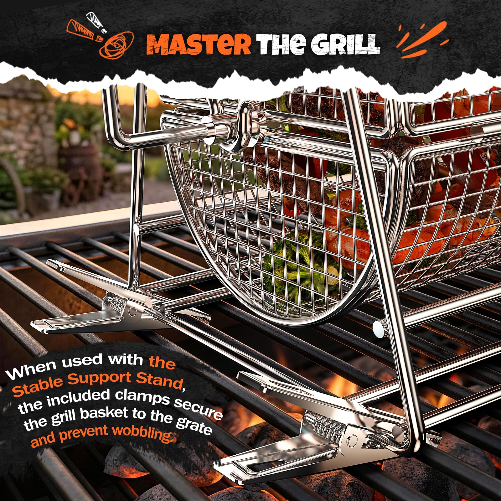 Mowei set in backyard BBQ scene demonstrating family-friendly grilling benefit
