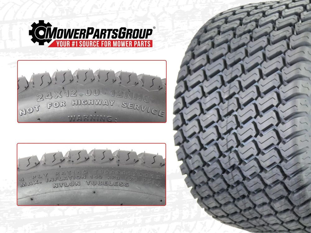 MowerPartsGroup Grassmaster close-up of tread delivering turf-friendly grip
