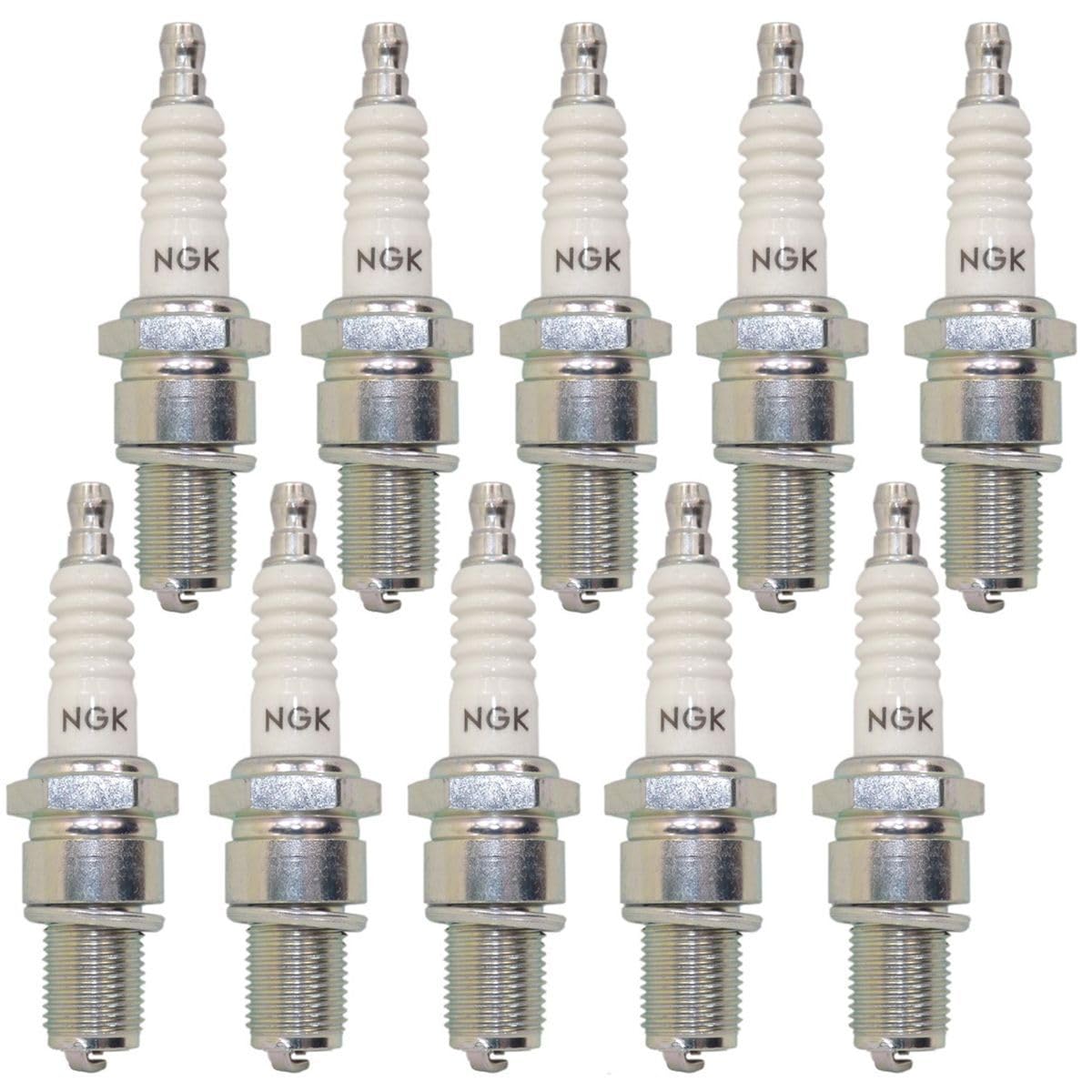 MowerPartsGroup NGK CMR7H front-packaging showing 10-pack and branding, ensures easy restocking