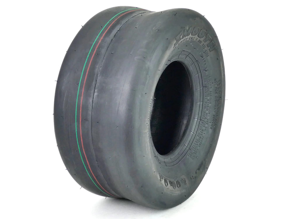 MowerPartsGroup OTR tire front view showing smooth tread for turf protection
