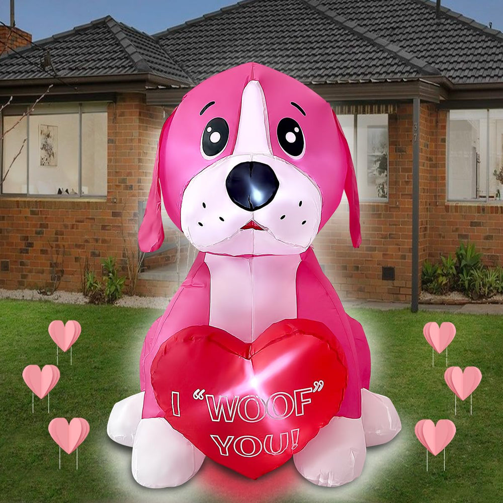 mowholm front view pink puppy showing playful decor and visual appeal