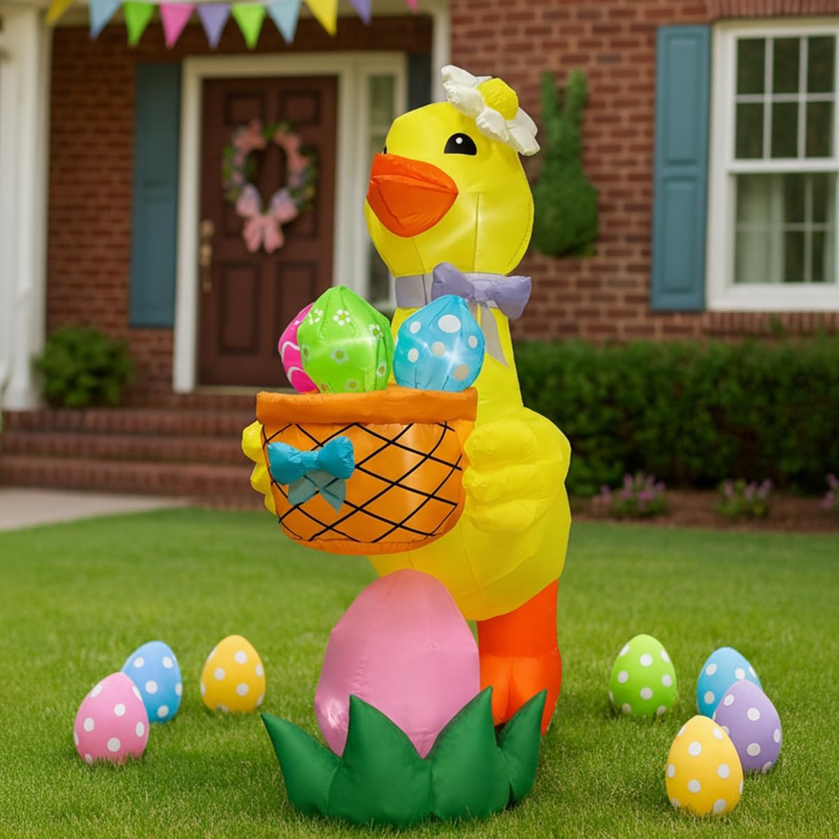mowholm goose in yard lifestyle scene creating festive Easter curb appeal
