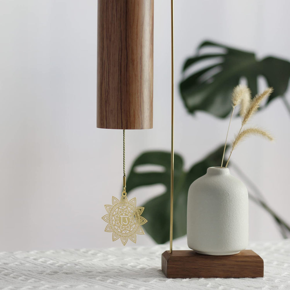 Mowind windchime hanging on porch adding gentle ambient sound to outdoor relaxation