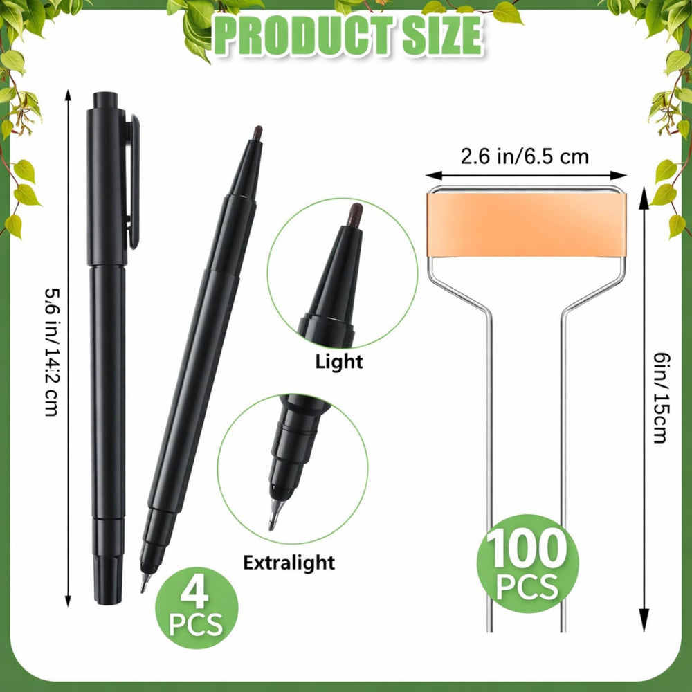 Moxweyeni close-up of label stake doubling prongs, durable and easy to insert