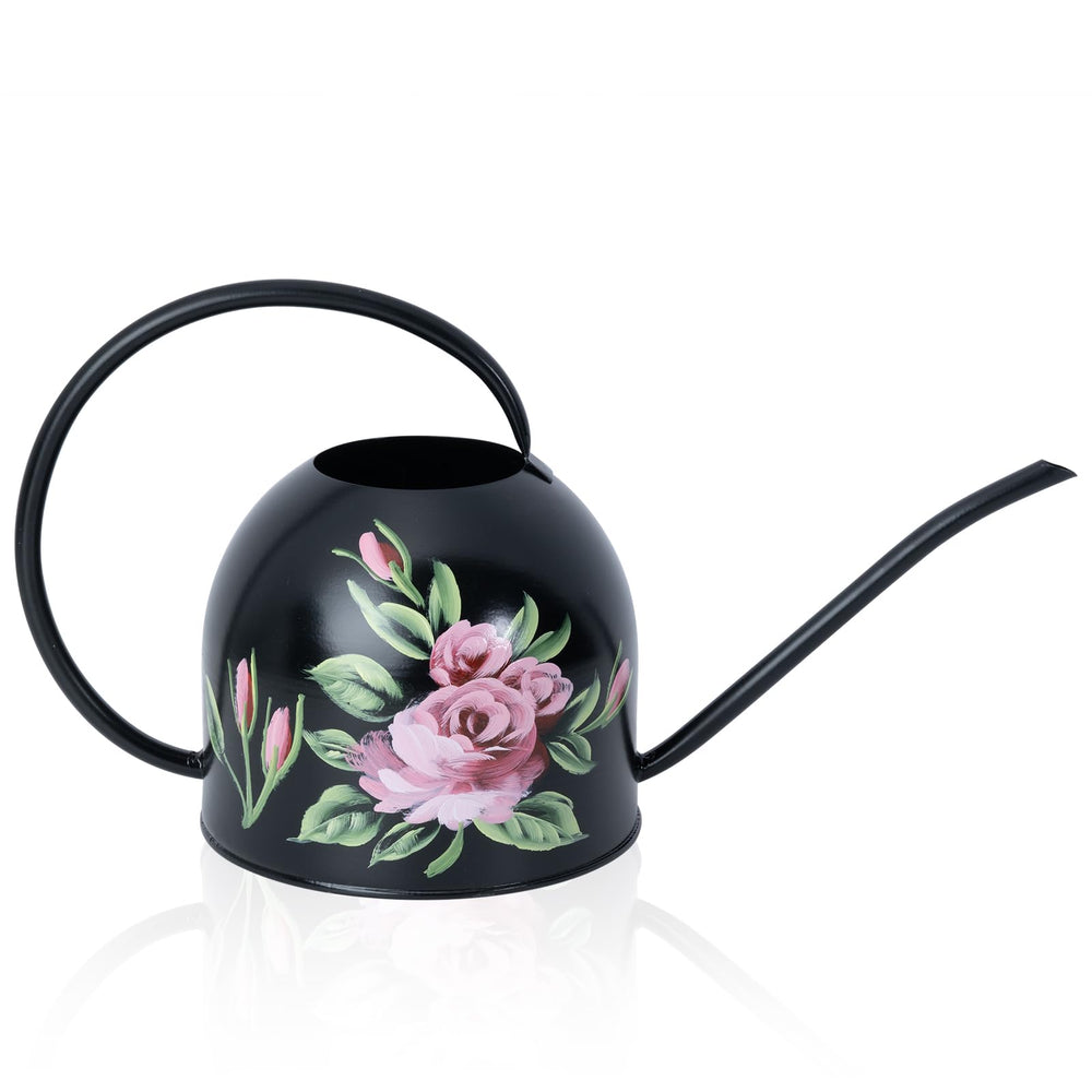 MOYEE front view of white watering can showing elegant shape and decor benefit