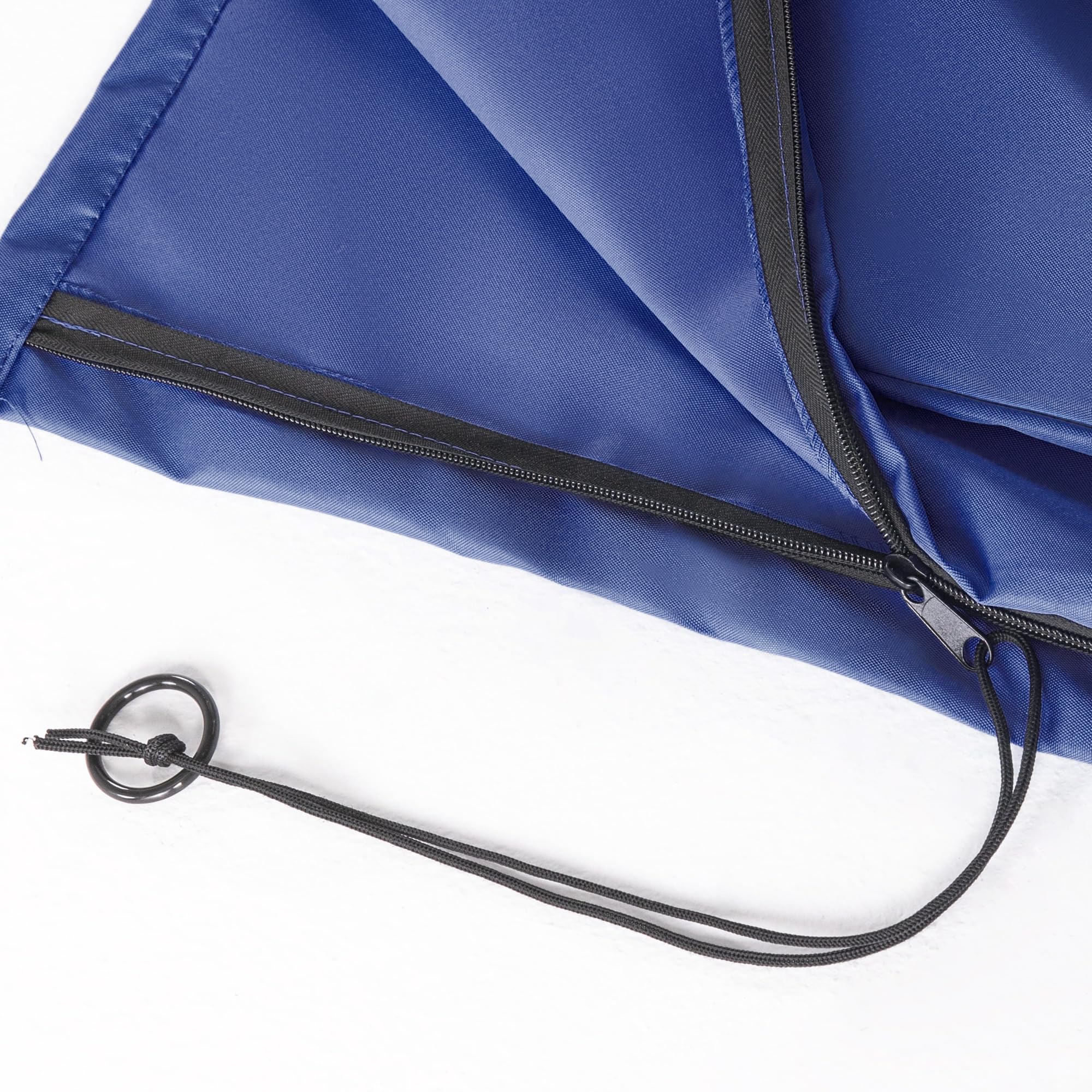 MPL Shade cover next to patio chair showing scale and coverage benefits