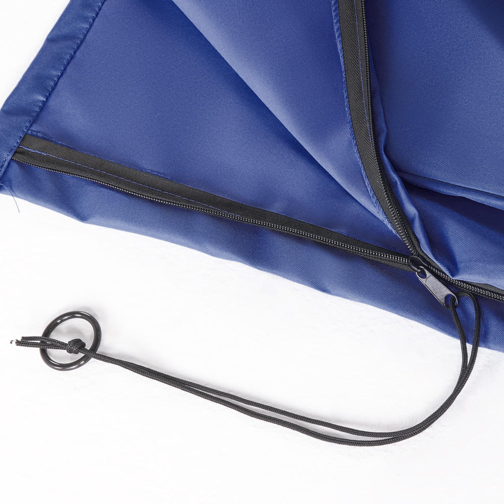 MPL Shade cover next to patio chair showing scale and coverage benefits