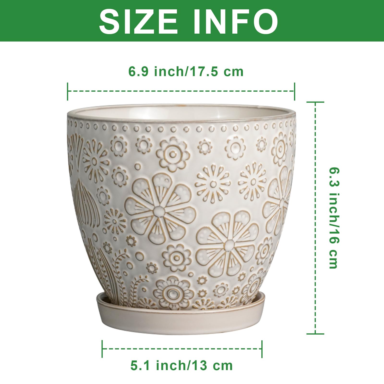 MPotTo drainage hole and saucer detail demonstrating tidy watering and surface protection