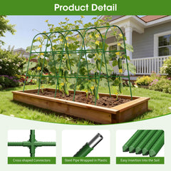 MQHUAYU close-up of plastic-coated tubing protecting plants
