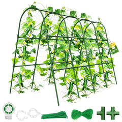 MQHUAYU front view of U-shape arch showing sturdy garden support