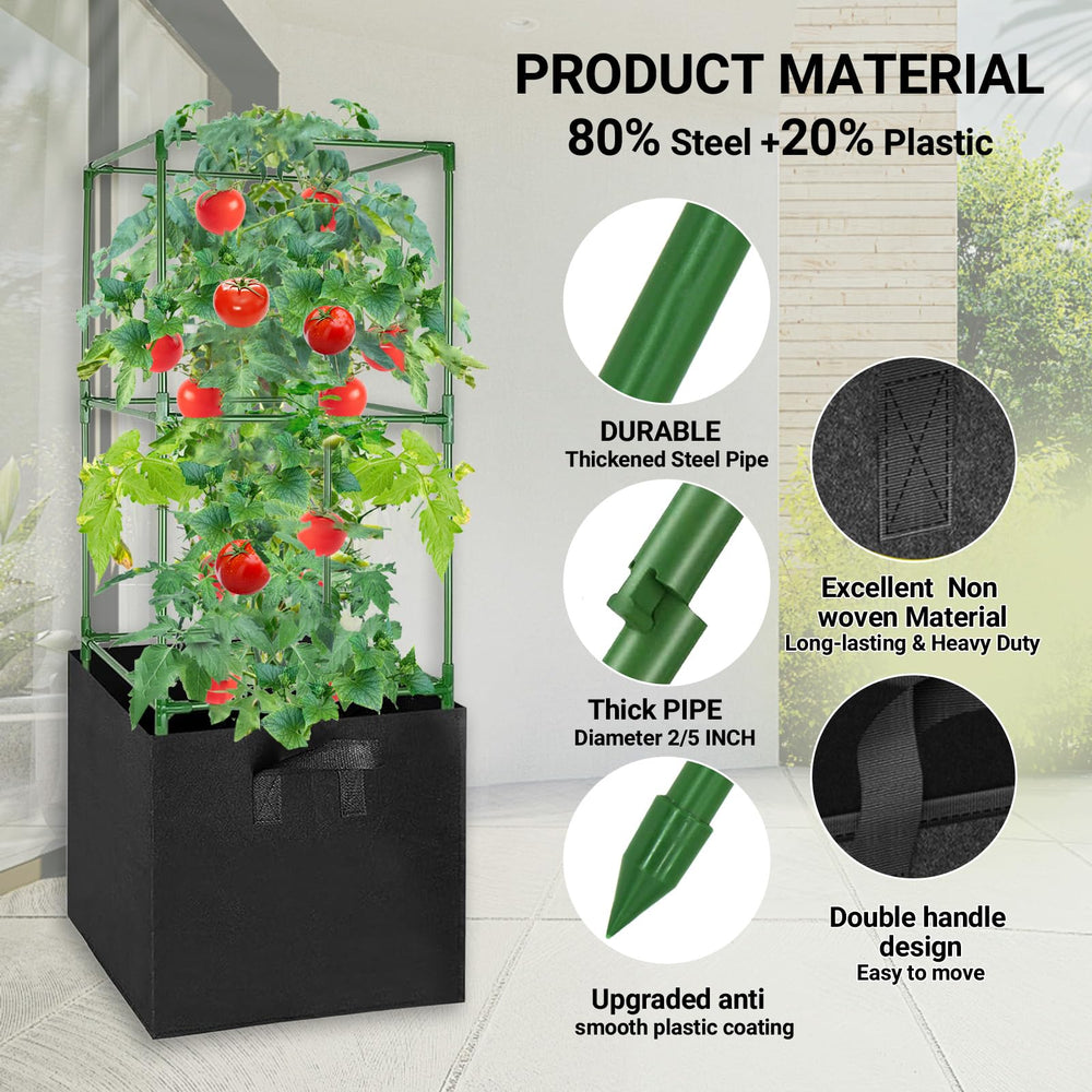 MQHUAYU grow bag fabric texture highlighting breathable drainage and root health