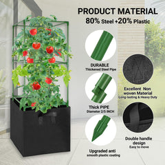 MQHUAYU grow bag fabric texture highlighting breathable drainage and root health