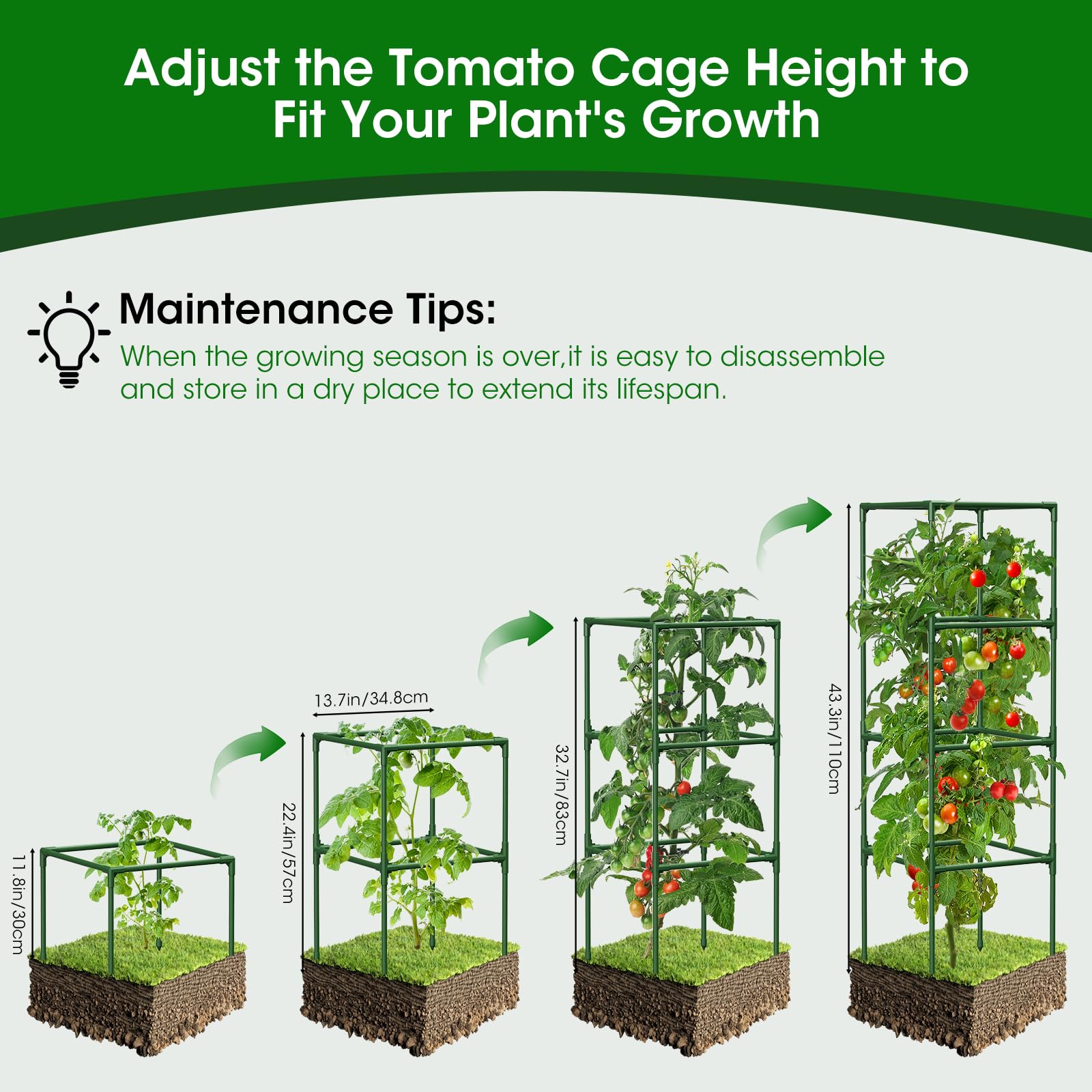 MQHUAYU adjustable height detail illustrating 12 to 43 inch extension benefit