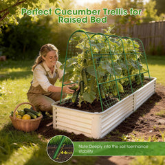 MQHUAYU trellis netting with clips displayed for easy attachment