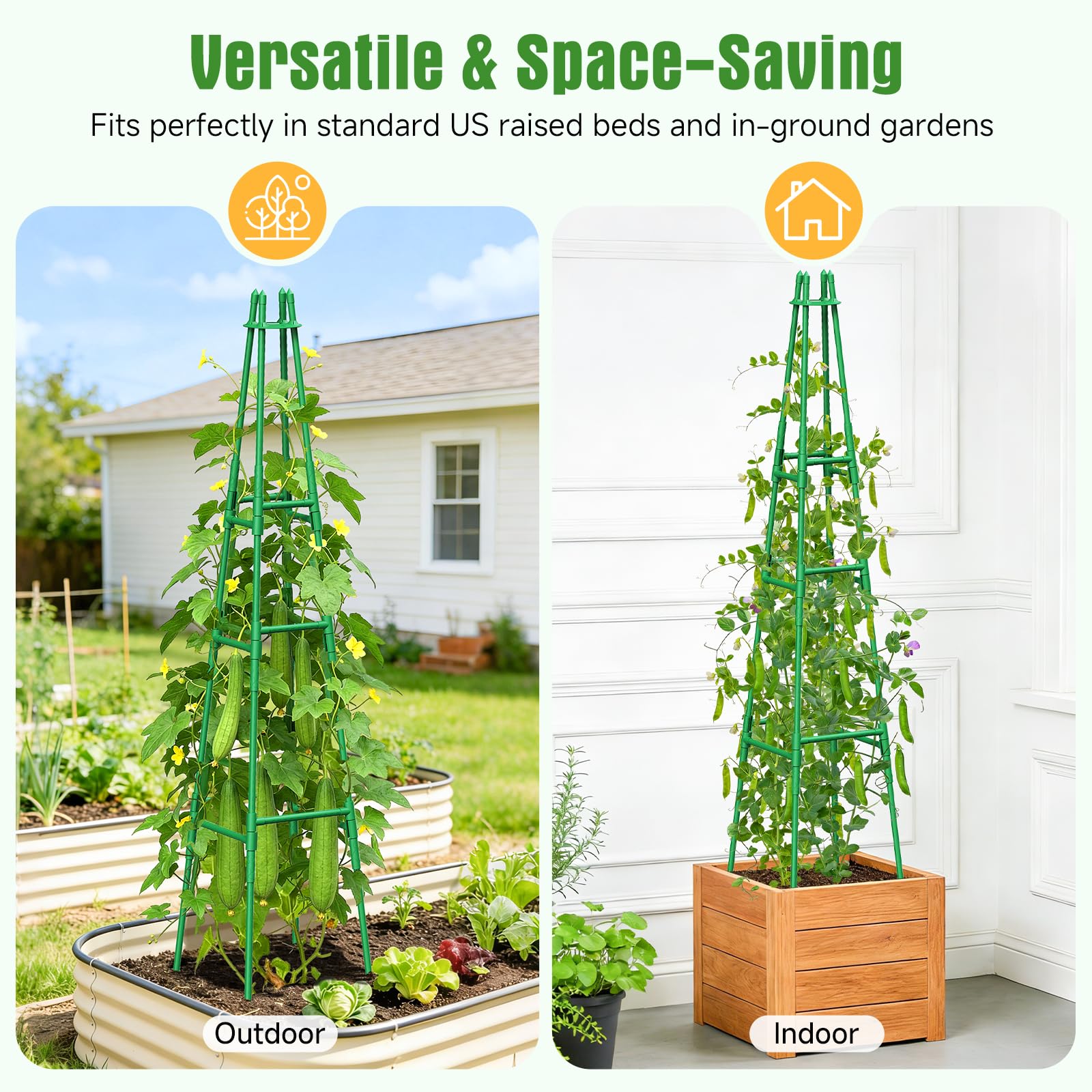 MQHUAYU trellis supporting ripe tomatoes for easier harvest and airflow