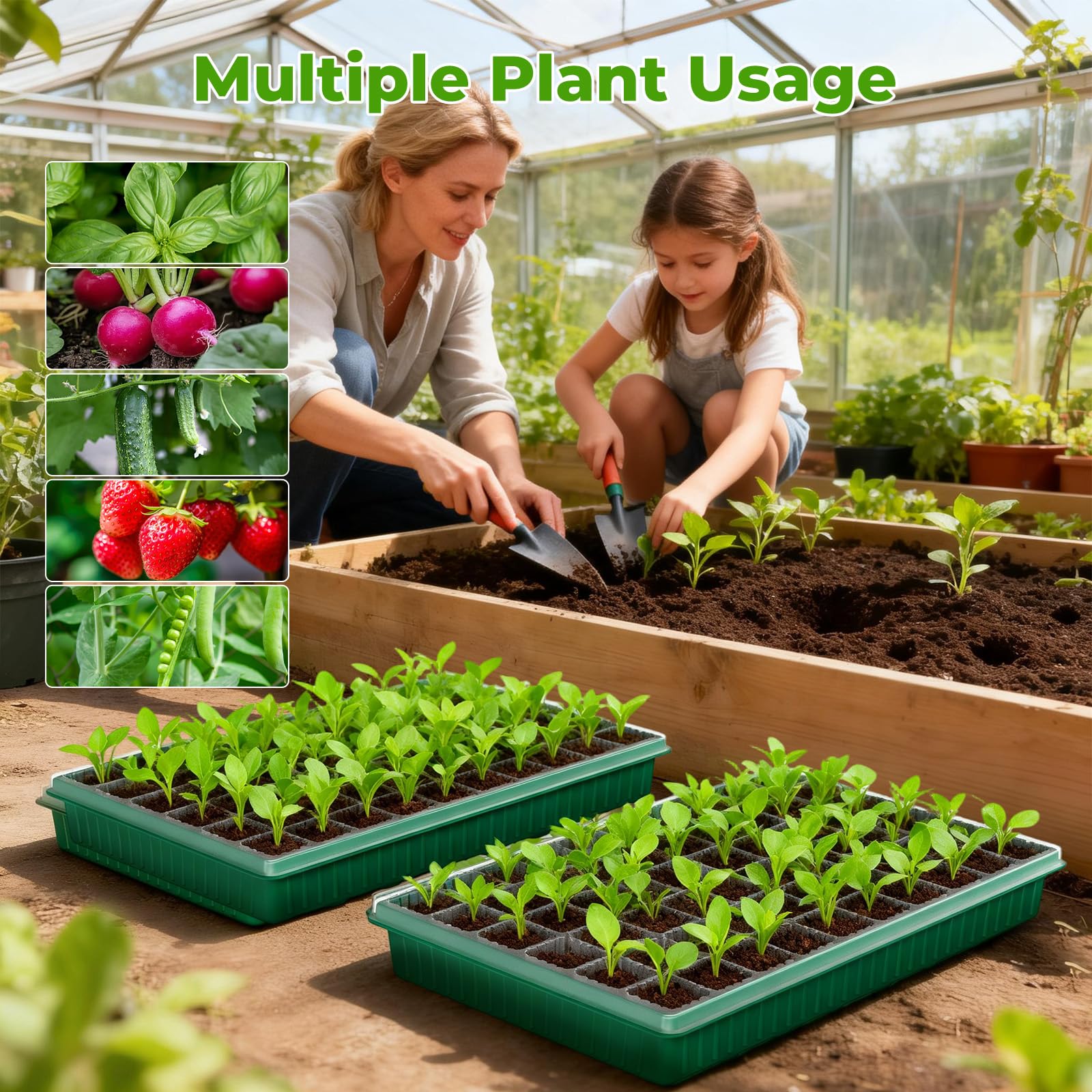 MQHUAYU tray beside common tools showing compact space-saving size
