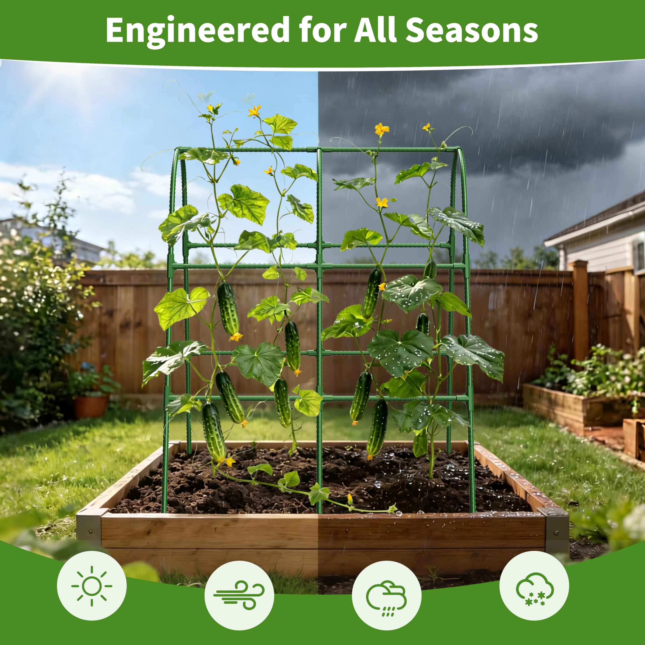 MQHUAYU trellis next to ruler showing 31.5 by 21.6 by 47.2 inch dimensions