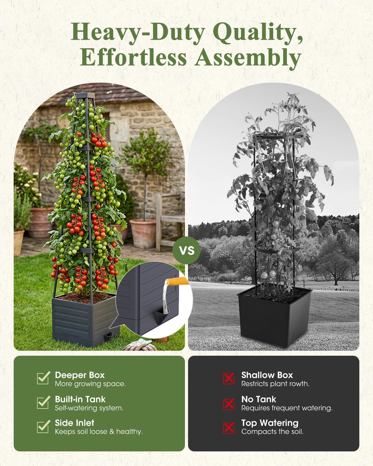 MQHUAYU corner trellis towers supporting climbing vines for vertical yield