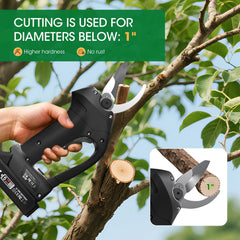 MQJIAZHI blade close-up highlighting sharp cutting edge for clean branch cuts