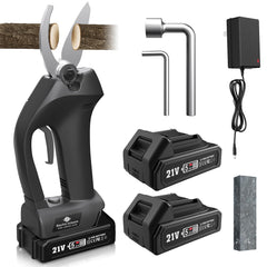 MQJIAZHI pruner front view showing ergonomic handle and compact body for easier pruning
