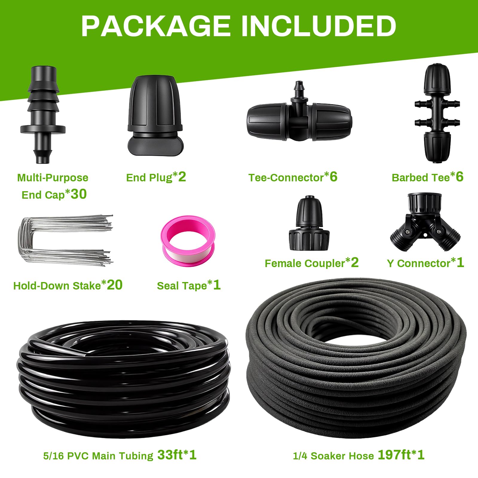 MQJIAZHI buried soaker hose installation reducing surface evaporation