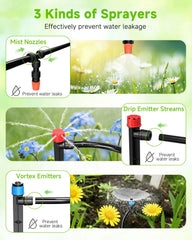 MQJIAZHI three sprayer types display for targeted watering versatility