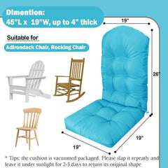 MQK cushion in use on patio chair provides immediate seating comfort