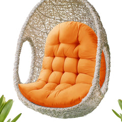 MQK egg chair cushion front view showing full size and waterproof cover for comfort