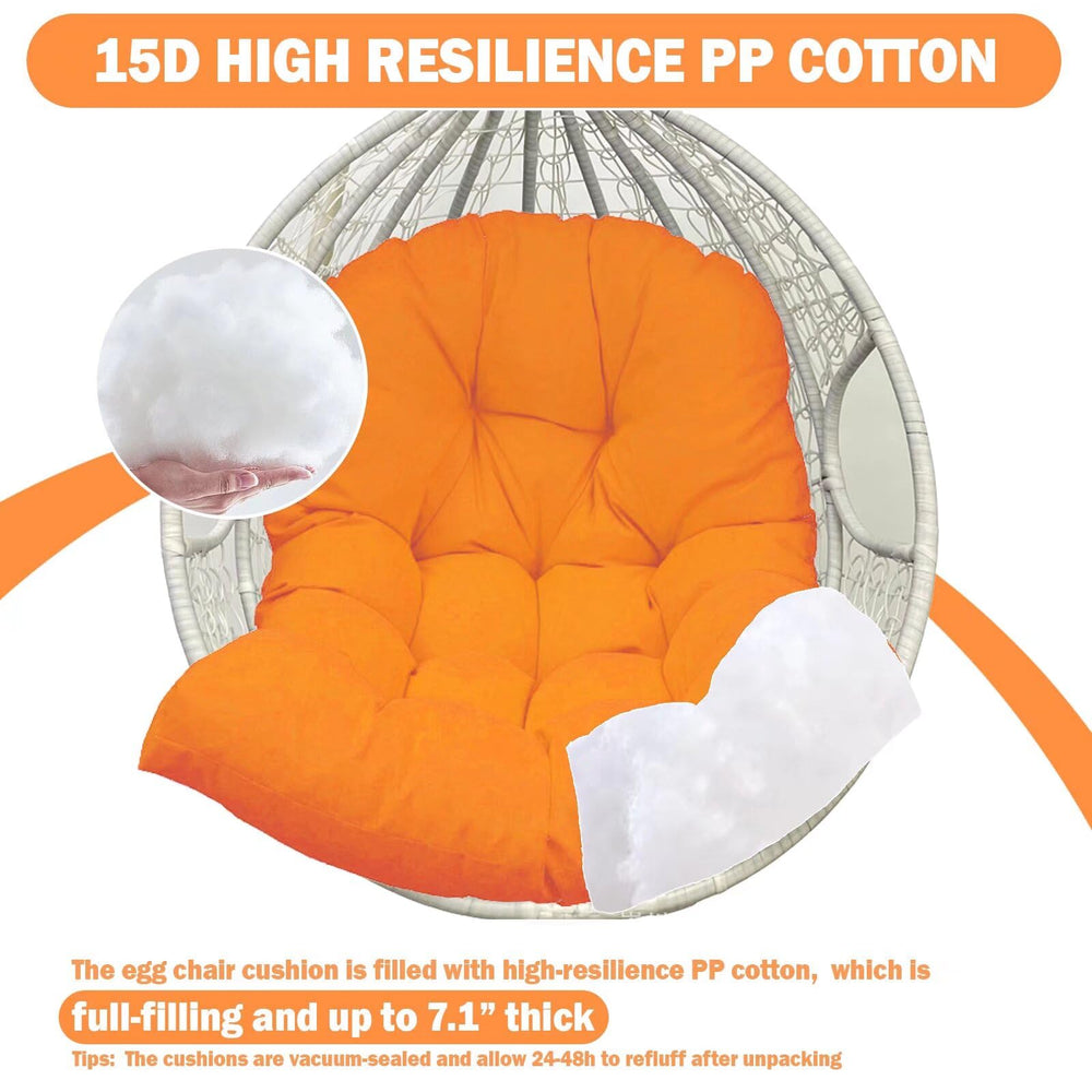 MQK cushion next to tape measure showing 48x32x7 inches for accurate fit