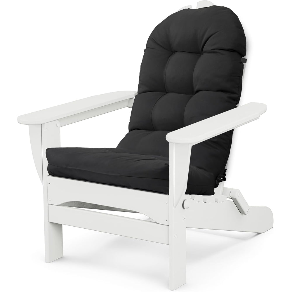 MQK front view of cushion on Adirondack chair showing comfort and style