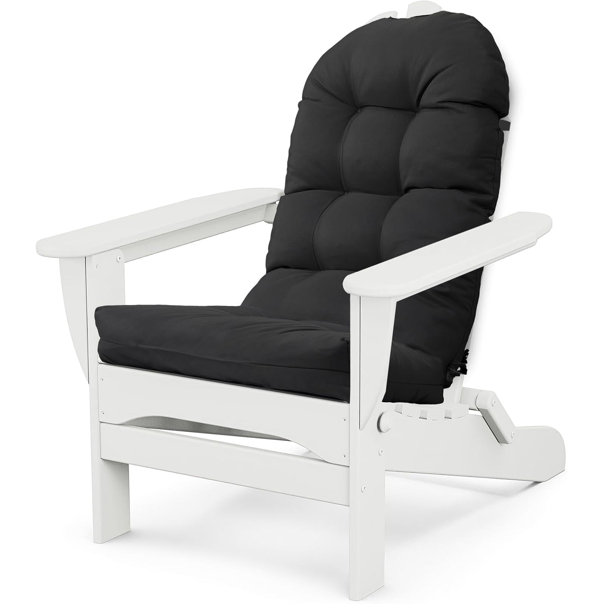 MQK front view of cushion on Adirondack chair showing comfort and style