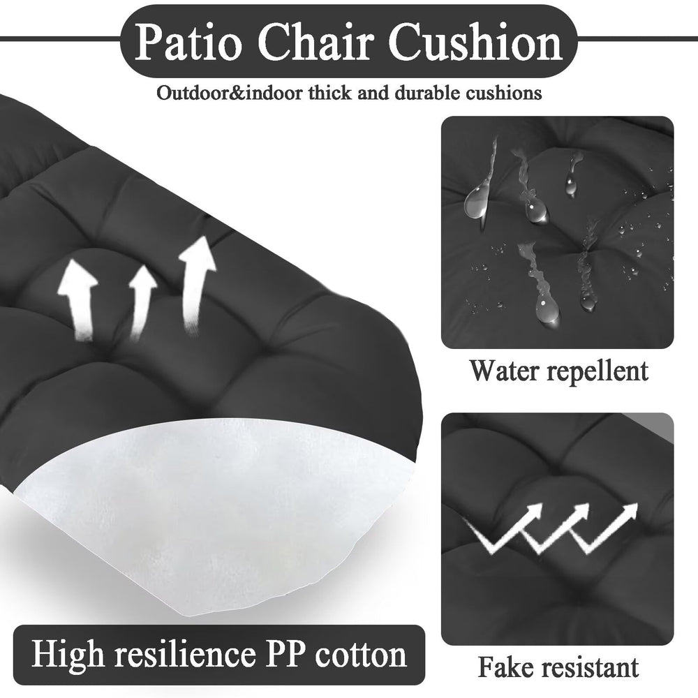 MQK cushion in use on a porch Adirondack chair offering relaxed seating