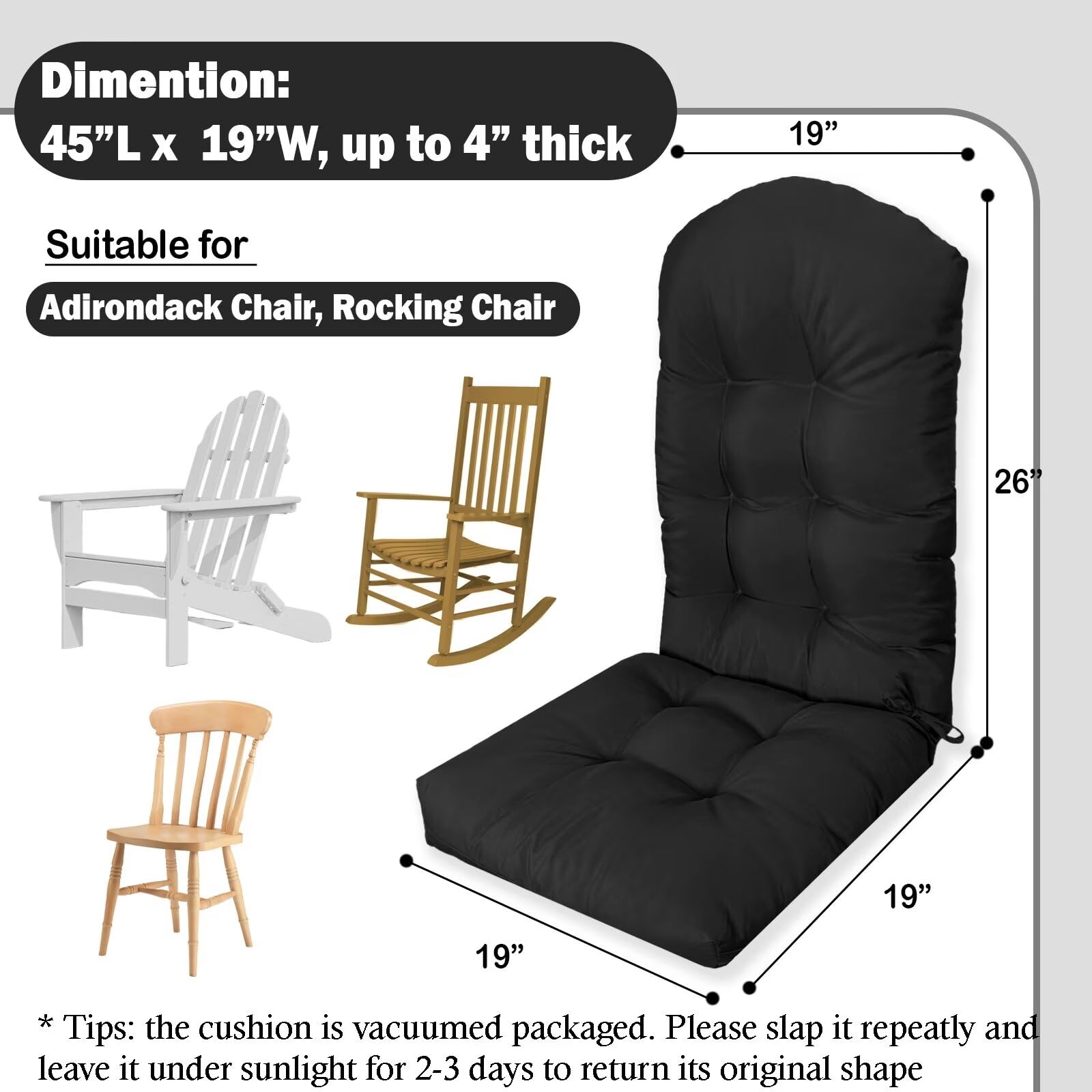 MQK unpacked cushion recovering loft after vacuum pack for full comfort