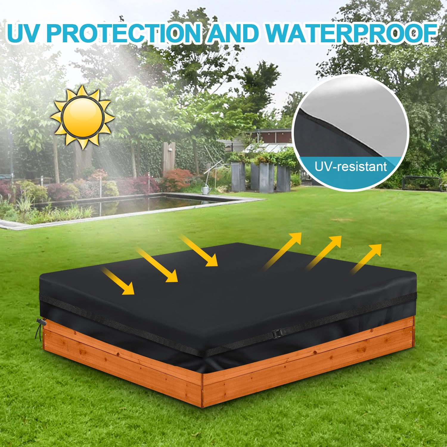 MQLD water beading on PVC coating demonstrating waterproofing