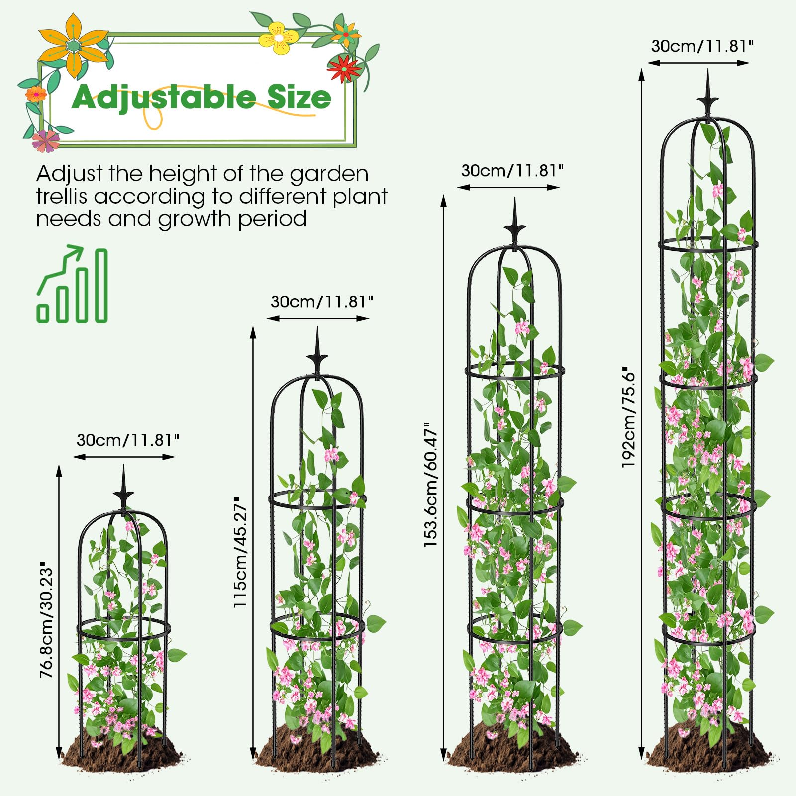 MQUPIN ribbed side close-up holding plant ties gently and securely