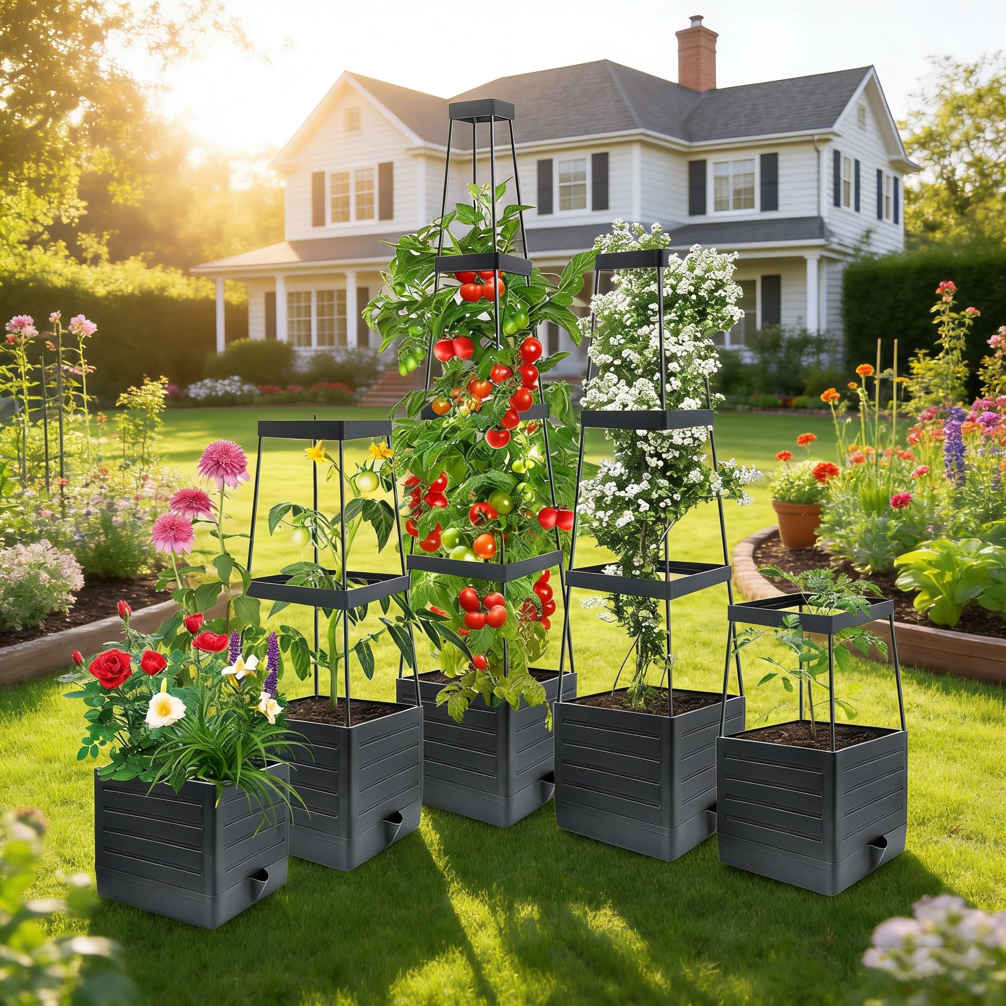 MQUPIN hands assembling planter tool-free for quick setup benefit