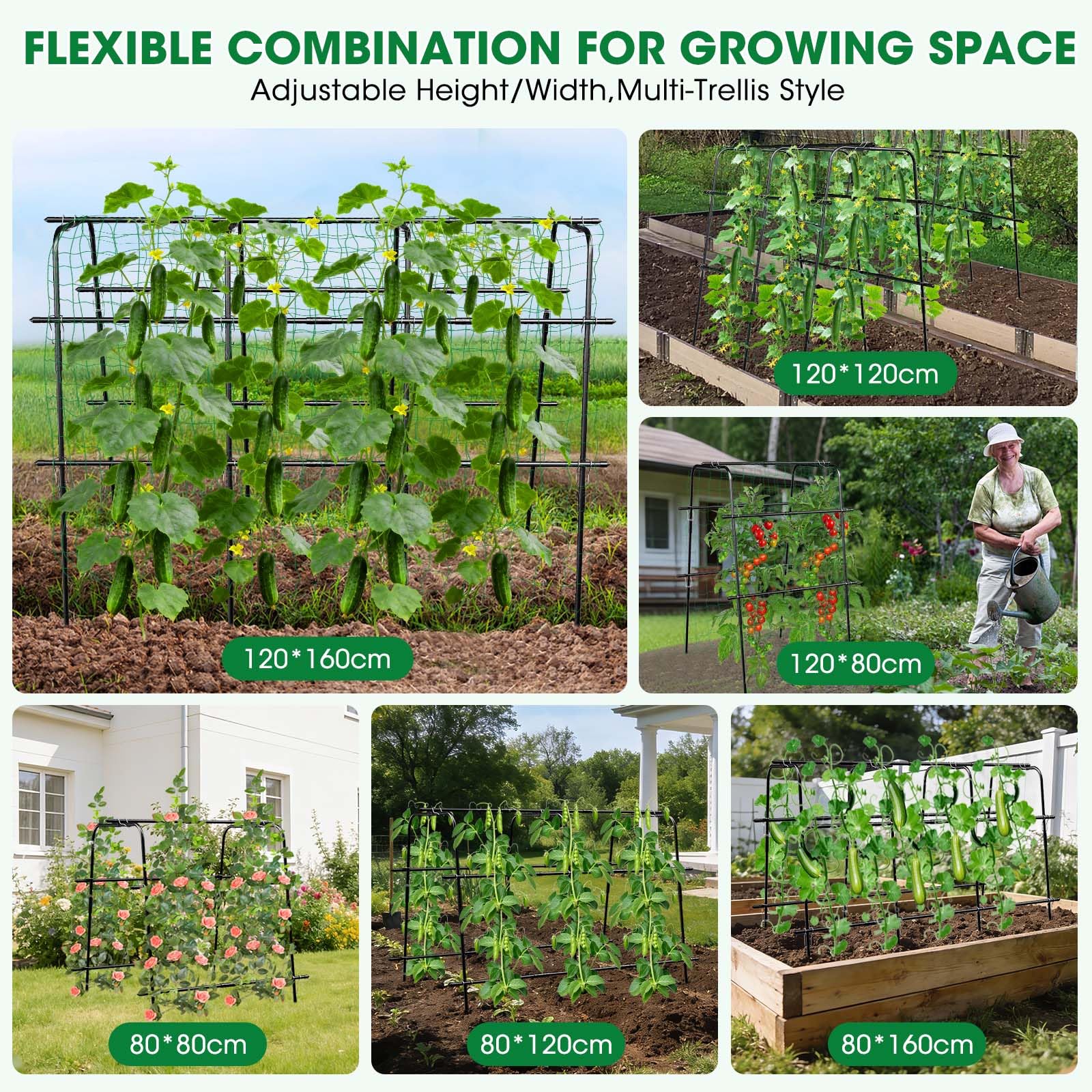 MQUPIN disassembled trellis pieces packed for compact winter storage