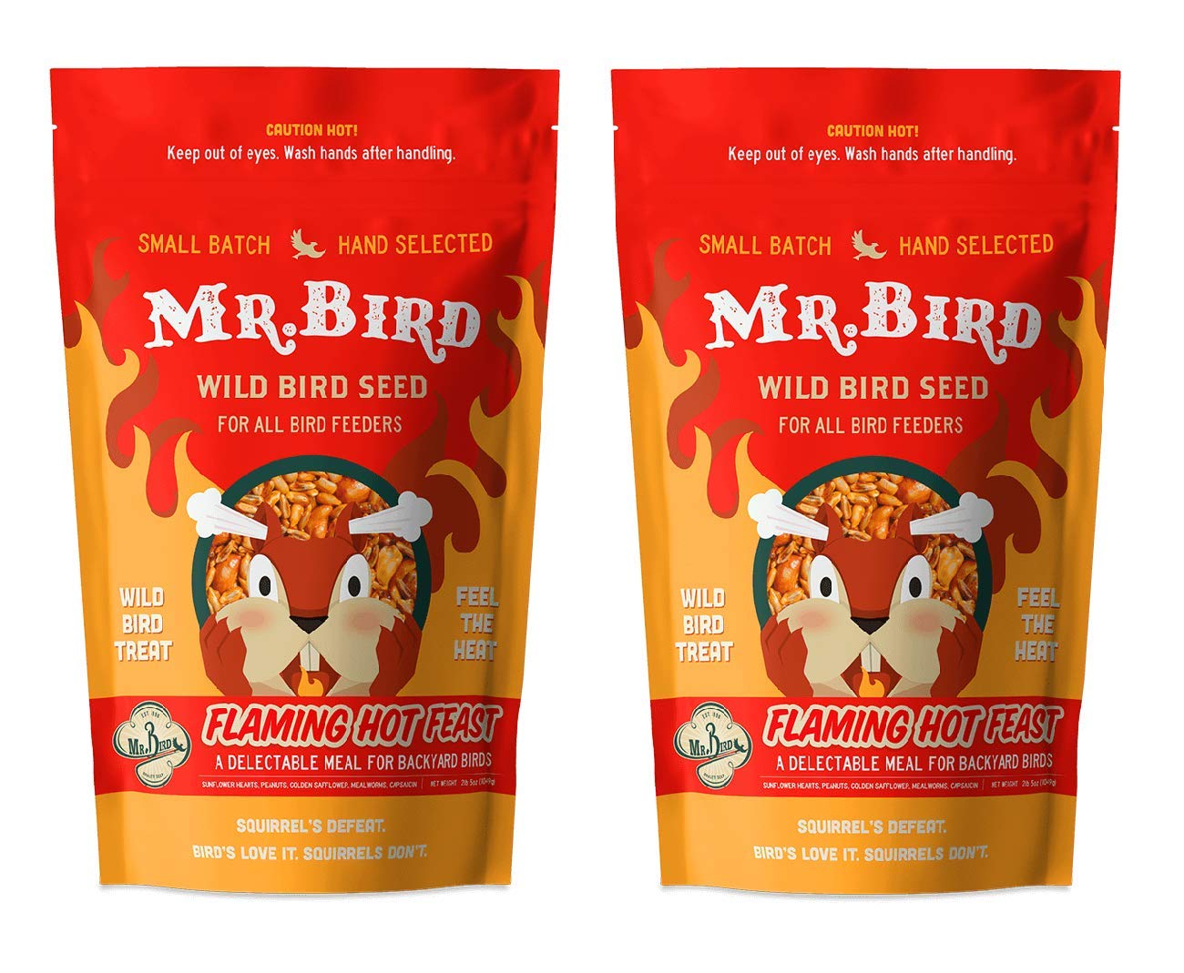 Mr. Bird close-up of seed mix texture highlighting sunflower hearts and mealworms