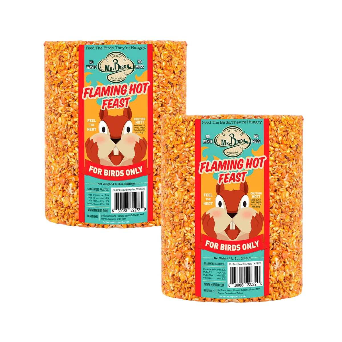 Mr. Bird front packaging showing product benefits and brand