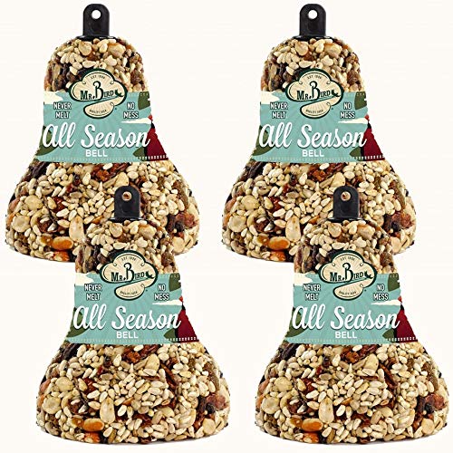 Mr. Bird front packaging showing fruit and nut seed bell — clear ingredient view and benefits