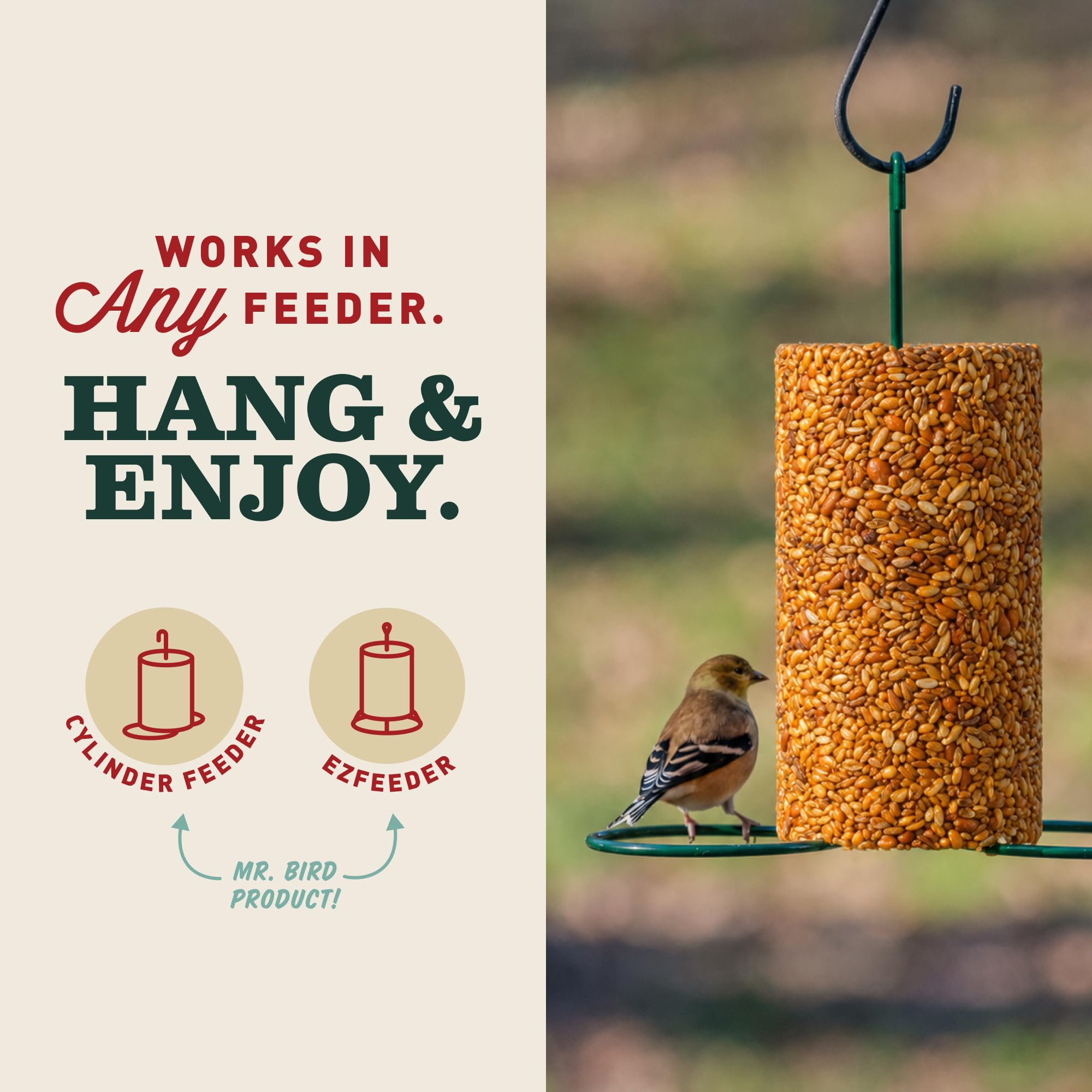Mr. Bird two cylinders side by side illustrating pack contents