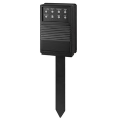 Mr. Christmas front panel showing outlets and controls, enabling easy musical light shows