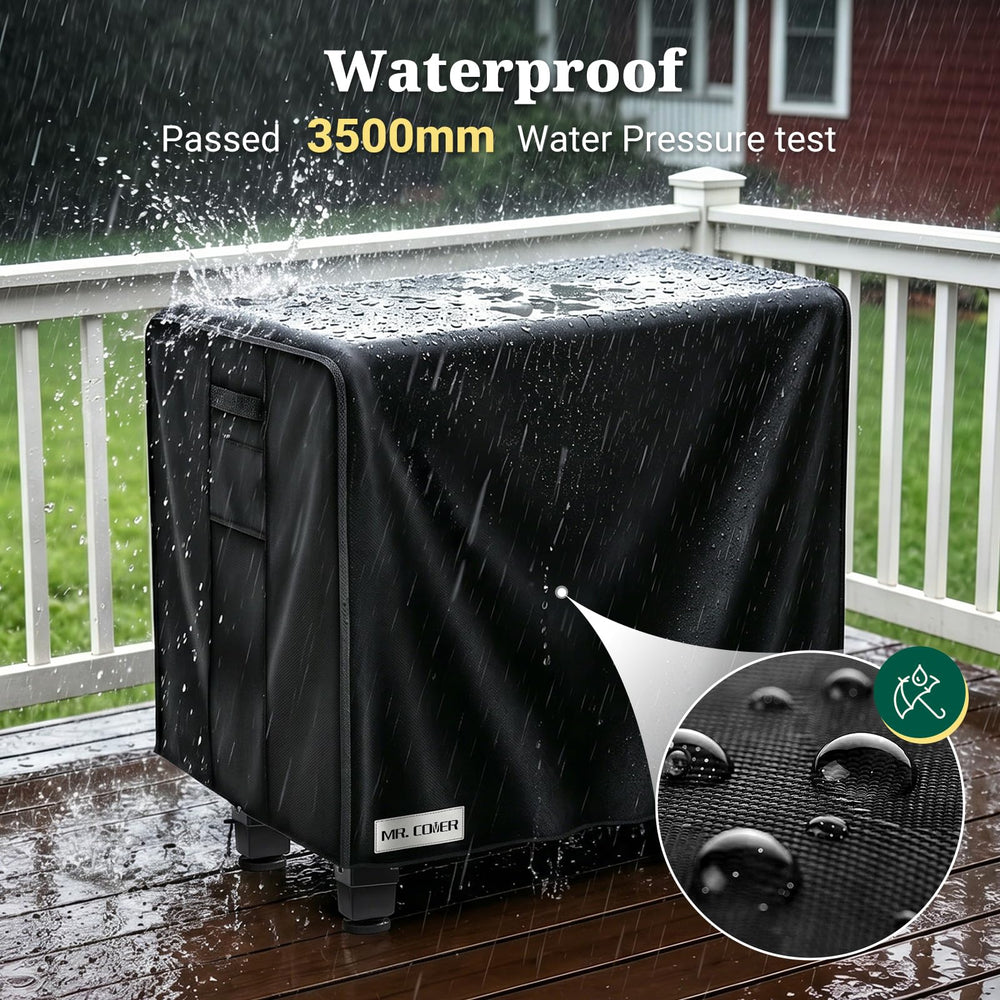 MR. COVER adjustable drawstring and handle for secure fit and easy removal