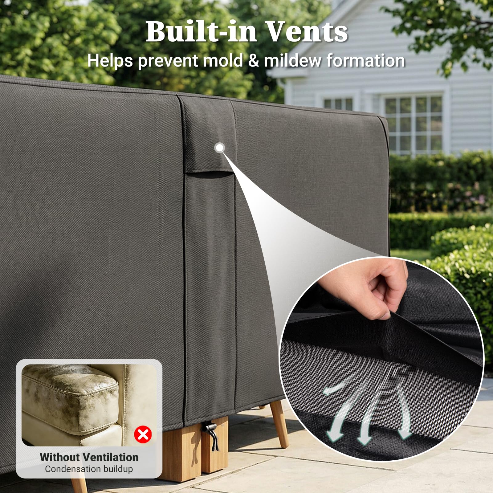 MR. COVER folded cover compact in storage bag, space-saving convenience