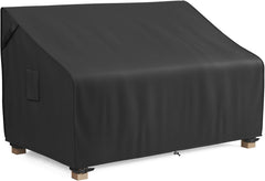 mr. cover front view showing full 3-seater cover protecting sofa, keeps furniture dry